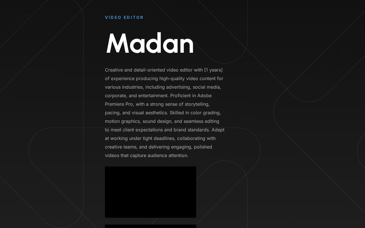 Carrd profile picture for @madan